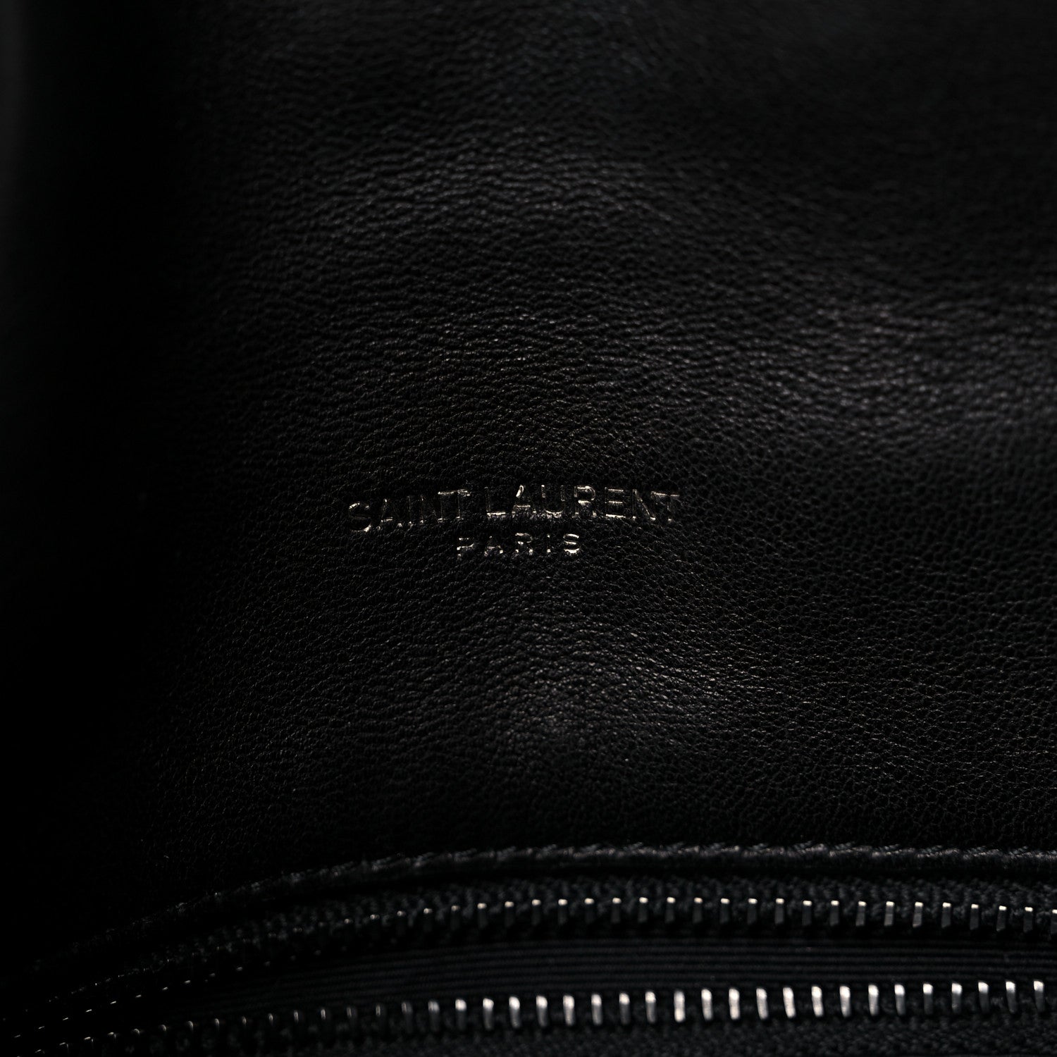 Saint Laurent Lambskin Quilted Toy Loulou Puffer Monogram Chain Satchel Black 6 of 11