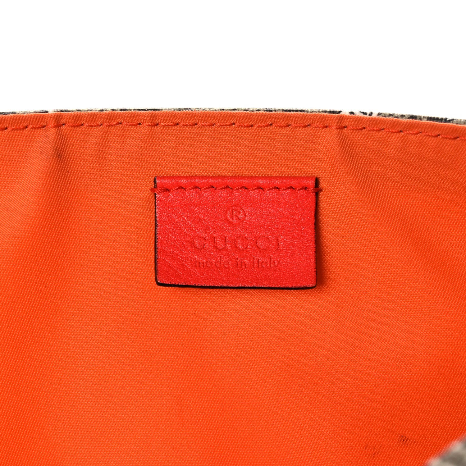Gucci GG Supreme Monogram Space Cats Diaper Bag Orange 6 of 17