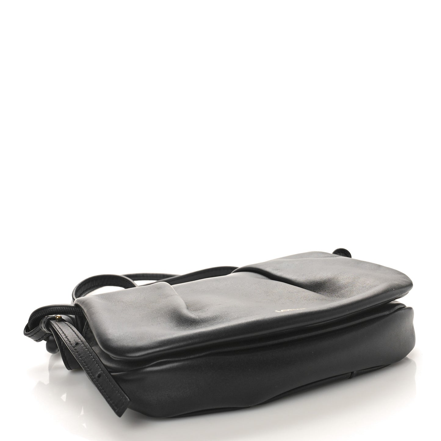 Shiny Nappa Calfskin Paseo Satchel Black