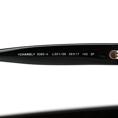 Chanel Acetate Polarized Square CC Sunglasses 5380 Black 5 of 8