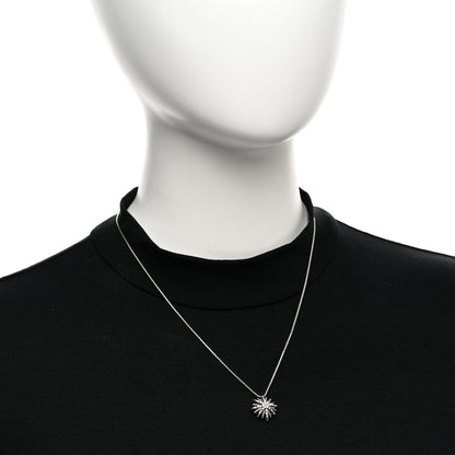 David Yurman Sterling Silver Diamond 16mm Starburst Pendant Necklace 2 of 4