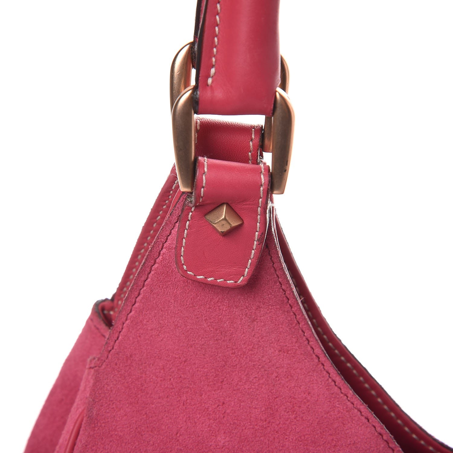 Gucci Suede Monogram Large Bardot Pink 12 of 25