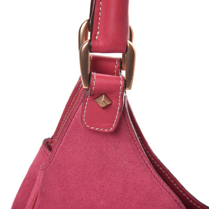 Gucci Suede Monogram Large Bardot Pink 12 of 25