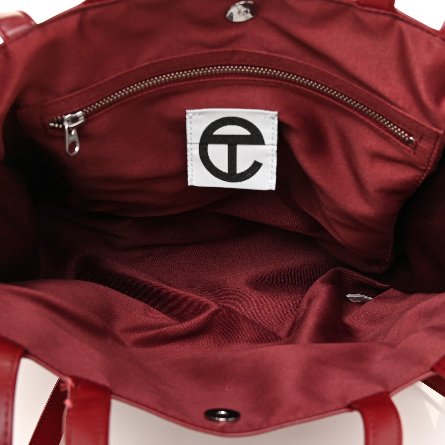 Telfar Vegan Leather Medium Shopping Bag Oxblood 4 of 19