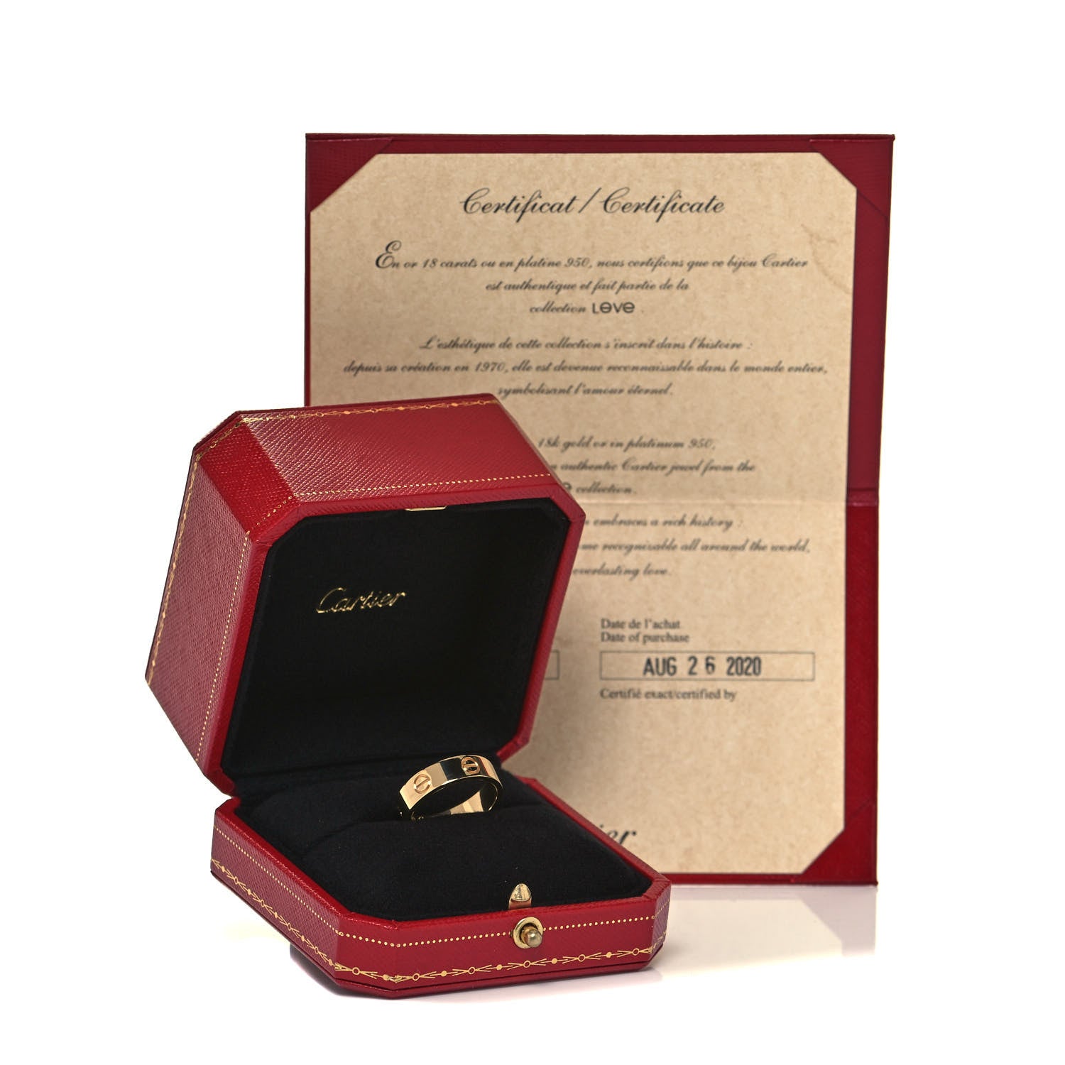 Cartier 18K Yellow Gold 5.5mm LOVE Ring 58 8.25 5 of 5