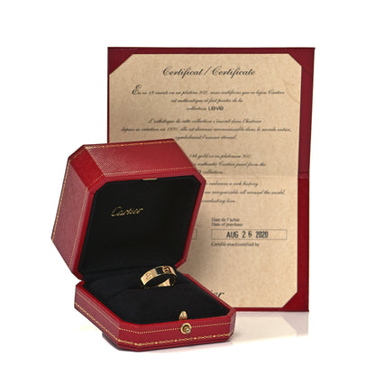 Cartier 18K Yellow Gold 5.5mm LOVE Ring 58 8.25 5 of 5