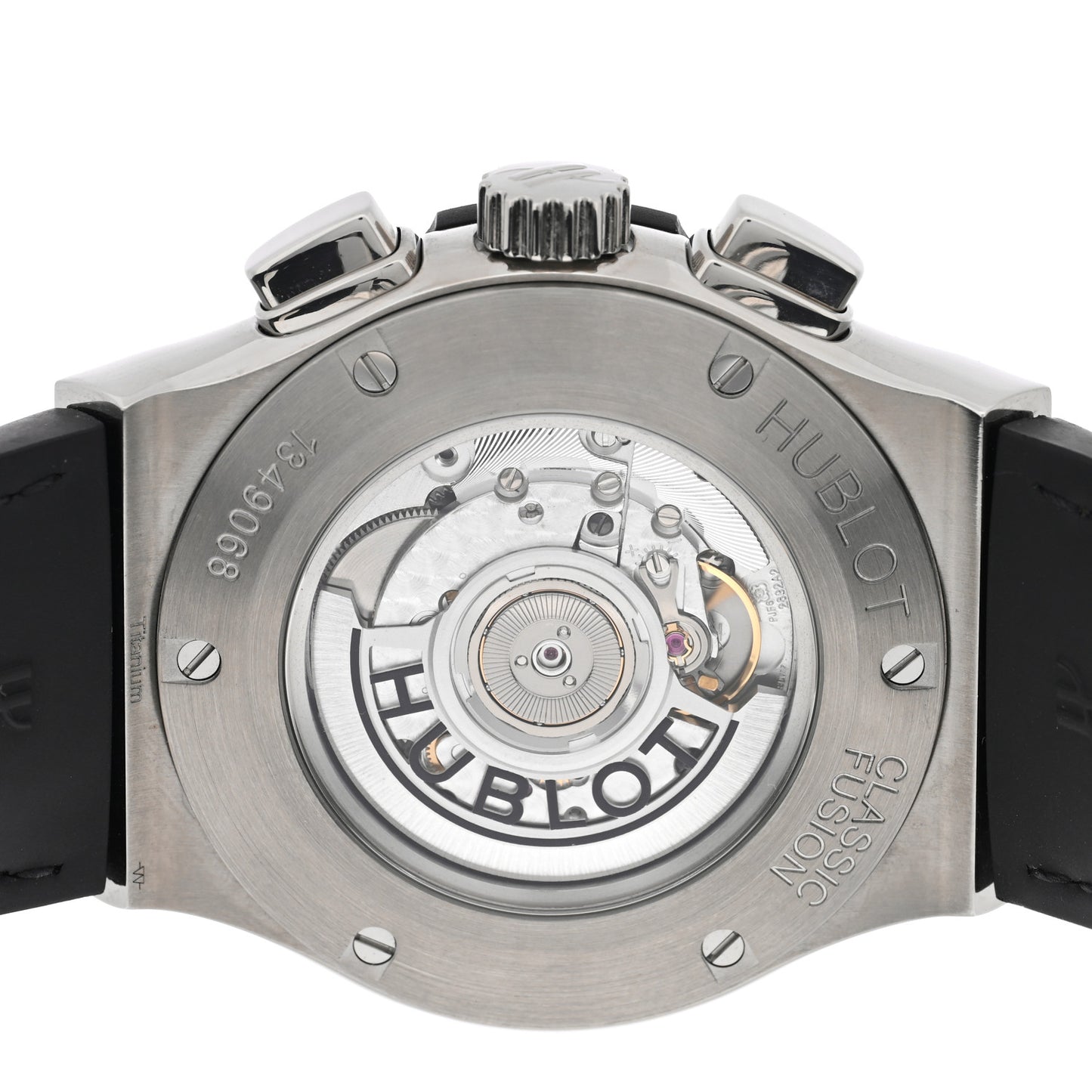 Titanium Alligator 45mm Classic Fusion Aerofusion Chronograph Automatic Watch Black 525.NX.0170.LR