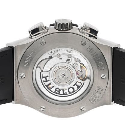 Hublot Titanium Alligator 45mm Classic Fusion Aerofusion Chronograph Automatic Watch Black 525.NX.0170.LR 4 of 5