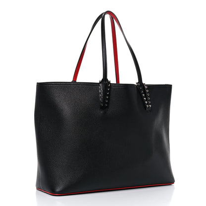 Christian Louboutin Calfskin Spikes East West Cabata Tote Black 4 of 26