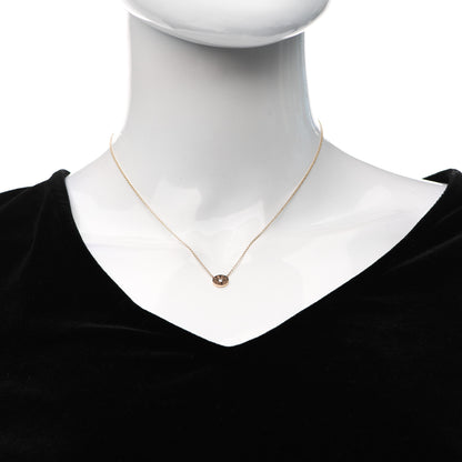 Tiffany 18K Rose Gold Diamond 1837 Circle Pendant Necklace 2 of 6