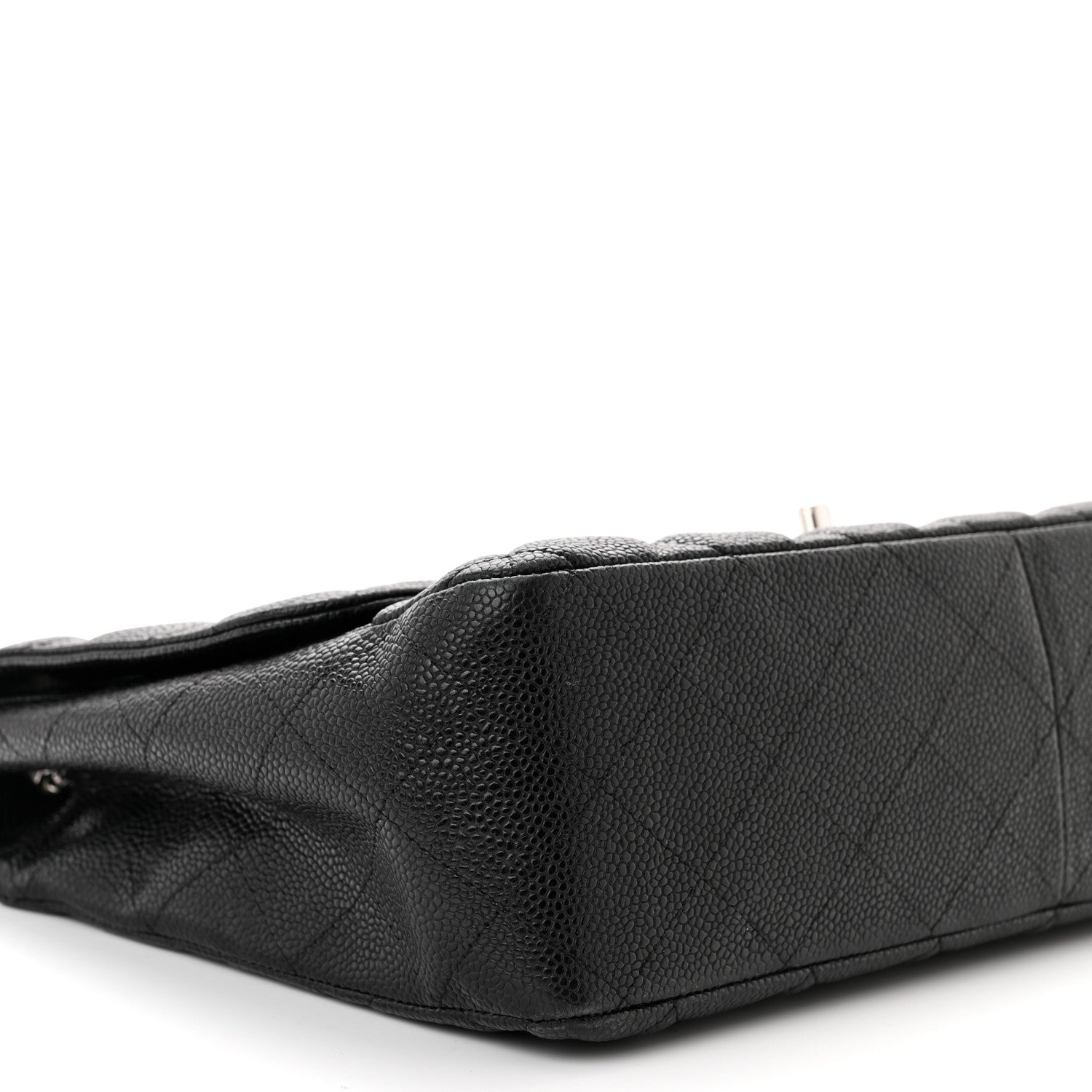 Chanel Caviar Quilted Jumbo Single Flap Black 8 of 10