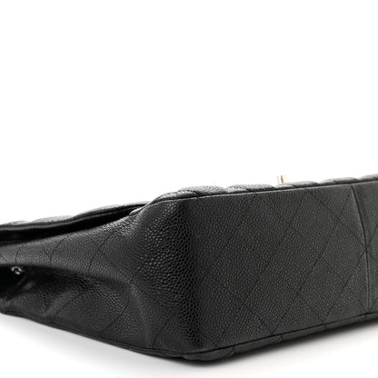 Chanel Caviar Quilted Jumbo Single Flap Black 8 of 10
