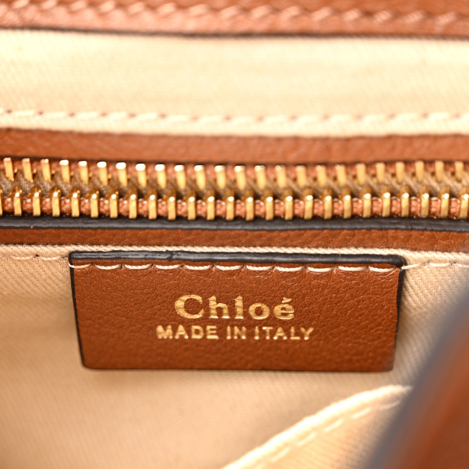 Chloe Suede Calfskin Medium Faye Backpack Tan 6 of 10