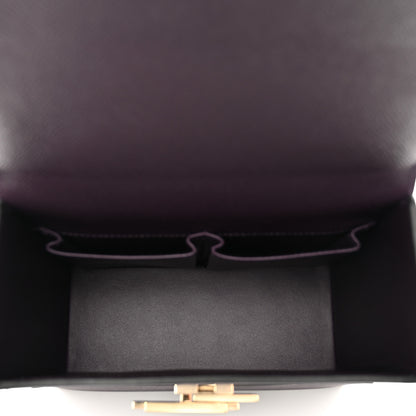 Hermes Epsom Cinhetic Boxy Top Handle Bag Raisin 6 of 10