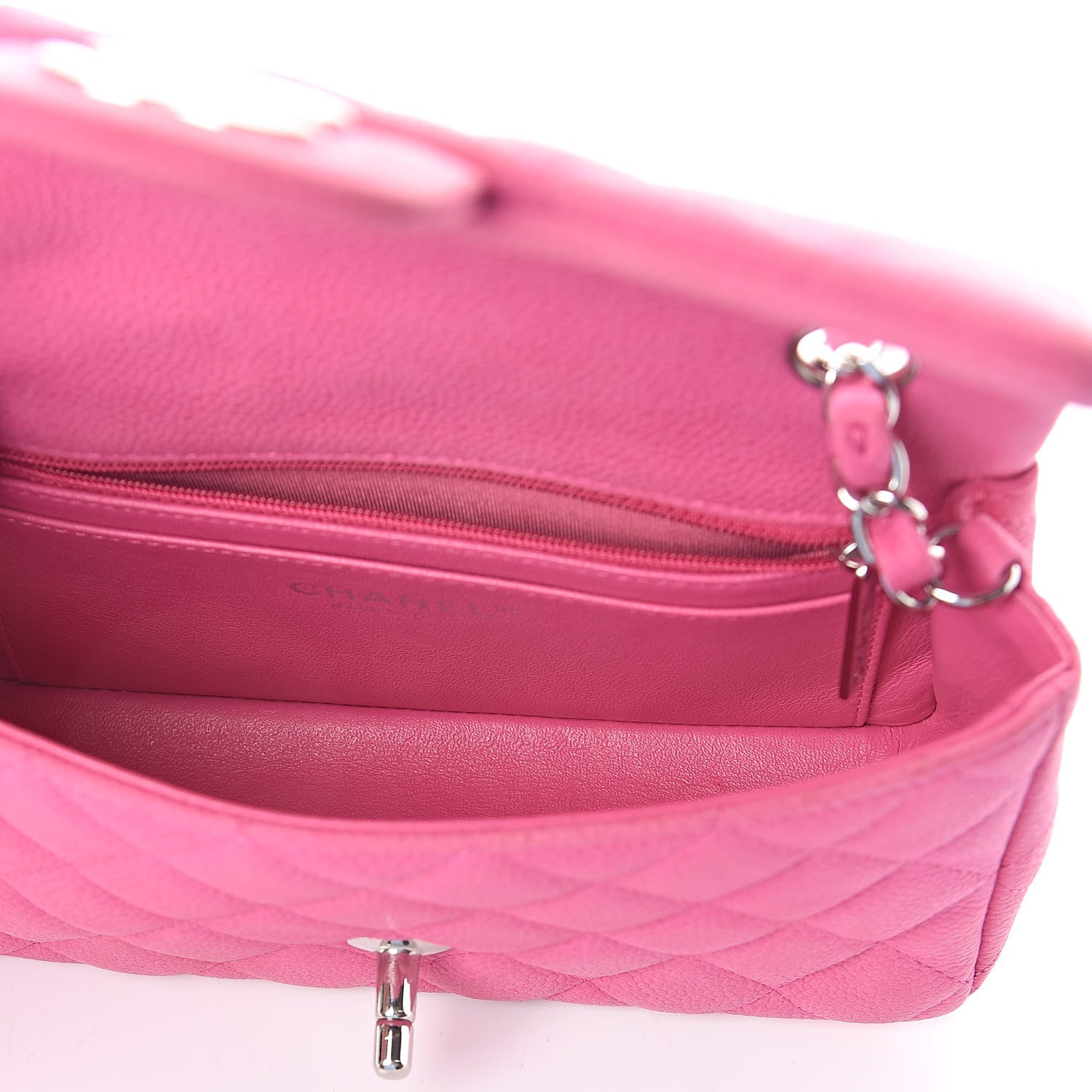 Chanel Iridescent Caviar Quilted Mini Rectangular Flap Pink 5 of 9