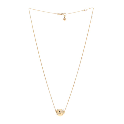 David Yurman 18K Yellow Gold Diamond 14mm Solari Pave Wrap Pendant Necklace 3 of 4