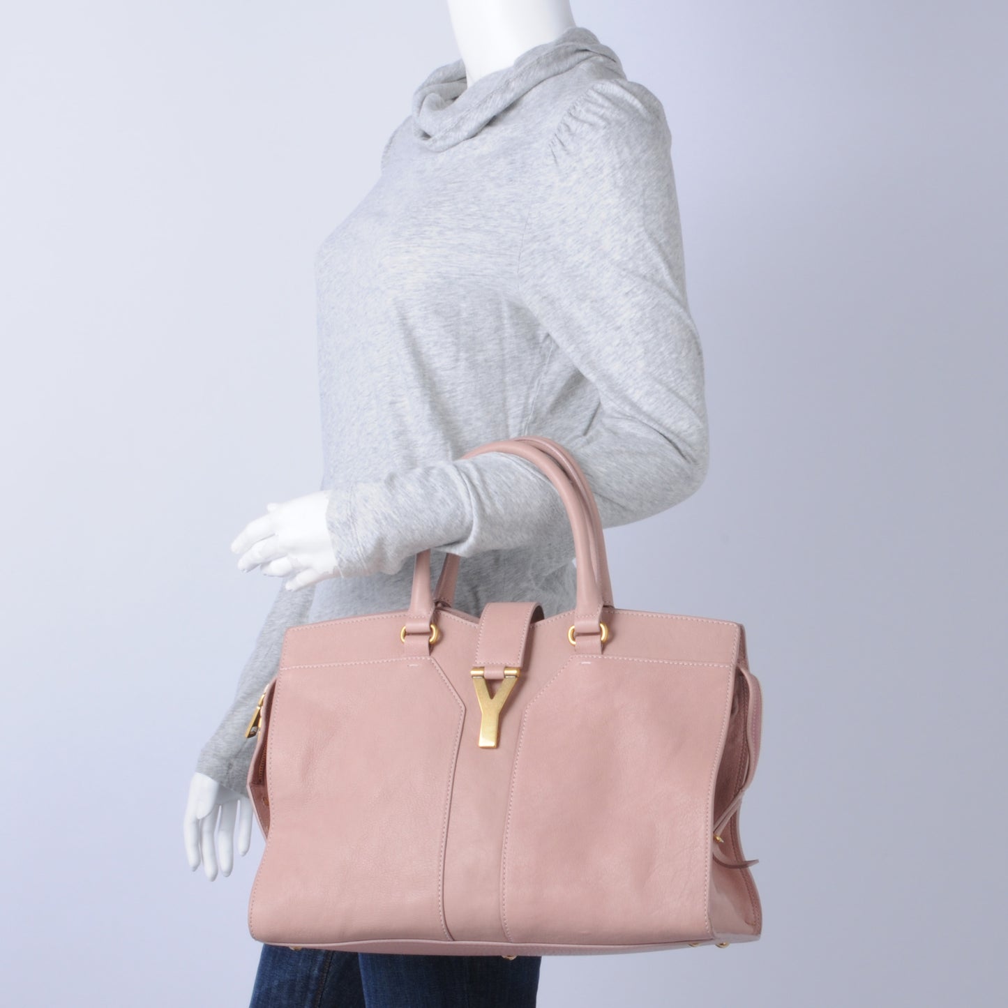 Leather Medium Cabas Chyc Pink