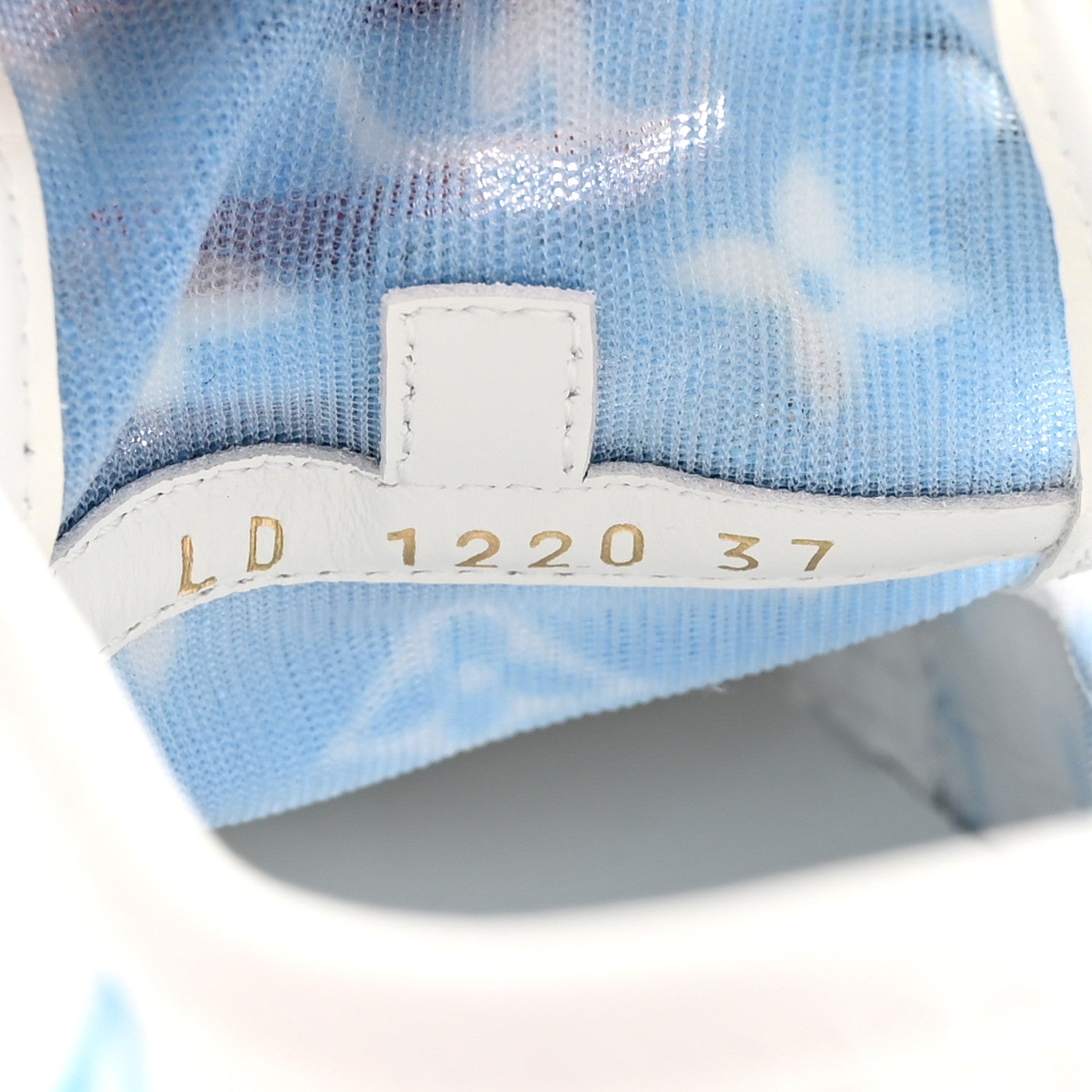 Louis Vuitton Technical Fabric Calfskin Monogram Stellar Sneakers 37 Blue 9 of 9