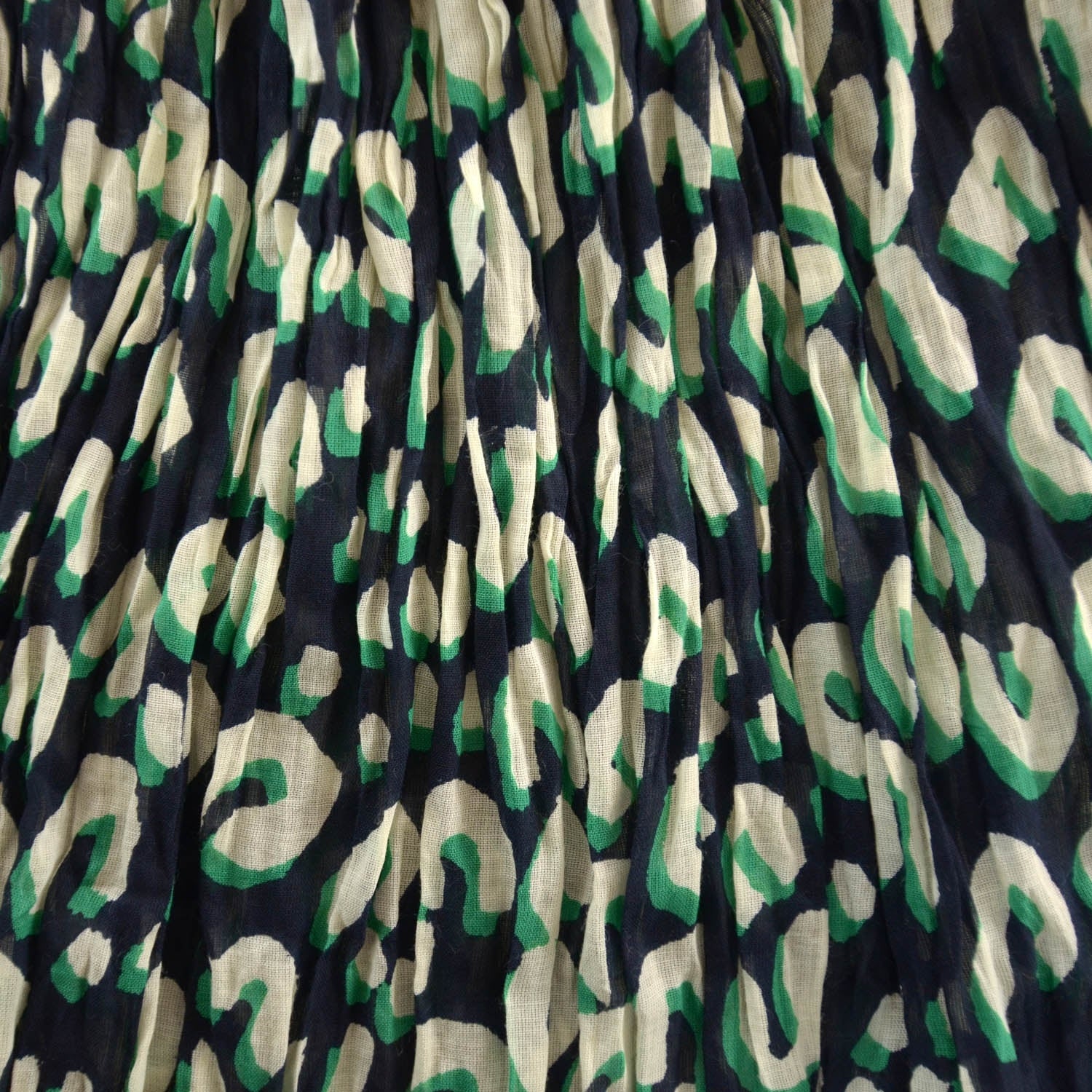 Louis Vuitton Cotton Leopard Pareo Blue Infini 1 of 5