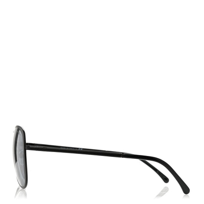 Chanel Pilot Summer Aviator Sunglasses 4223 Black 3 of 7