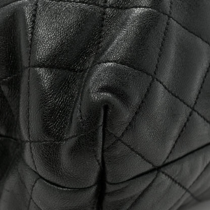 Saint Laurent Lambskin Quilted Maxi Icare Shopping Tote Black 14 of 17