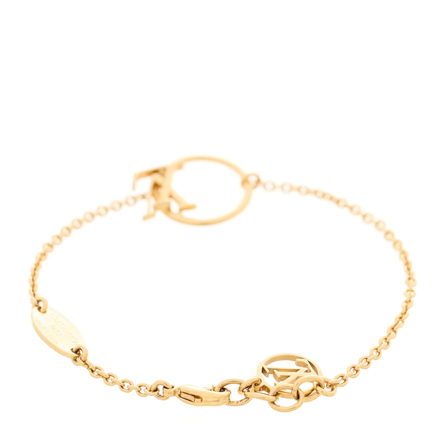 LOUIS VUITTON Metal LV Eclipse Bracelet Gold