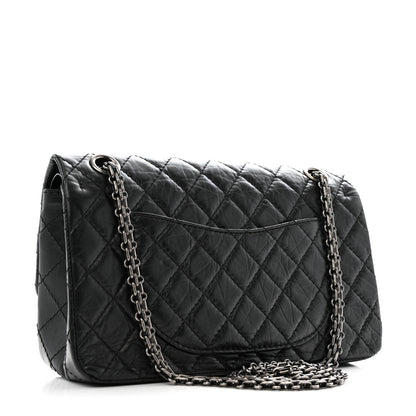 Chanel Aged Calfskin Quilted 2.55 Reissue 225 Flap Black 3 of 12