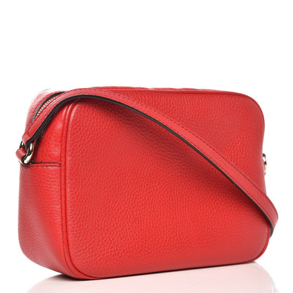 Gucci Pebbled Calfskin Small Soho Disco Bag Tabasco Red 3 of 8