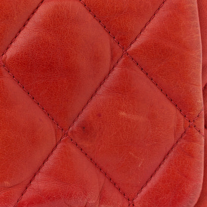 Chanel Lambskin Quilted Mini Chanel 3 Flap Red 13 of 13