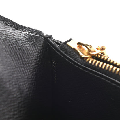 Louis Vuitton Monogram Calfskin Kimono Wallet Black 7 of 8