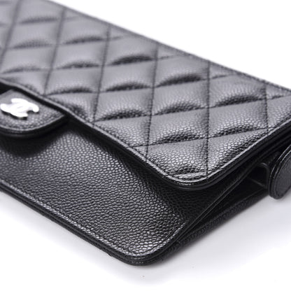 Chanel Caviar Quilted Classic Pouch With Handle Black 7 of 10