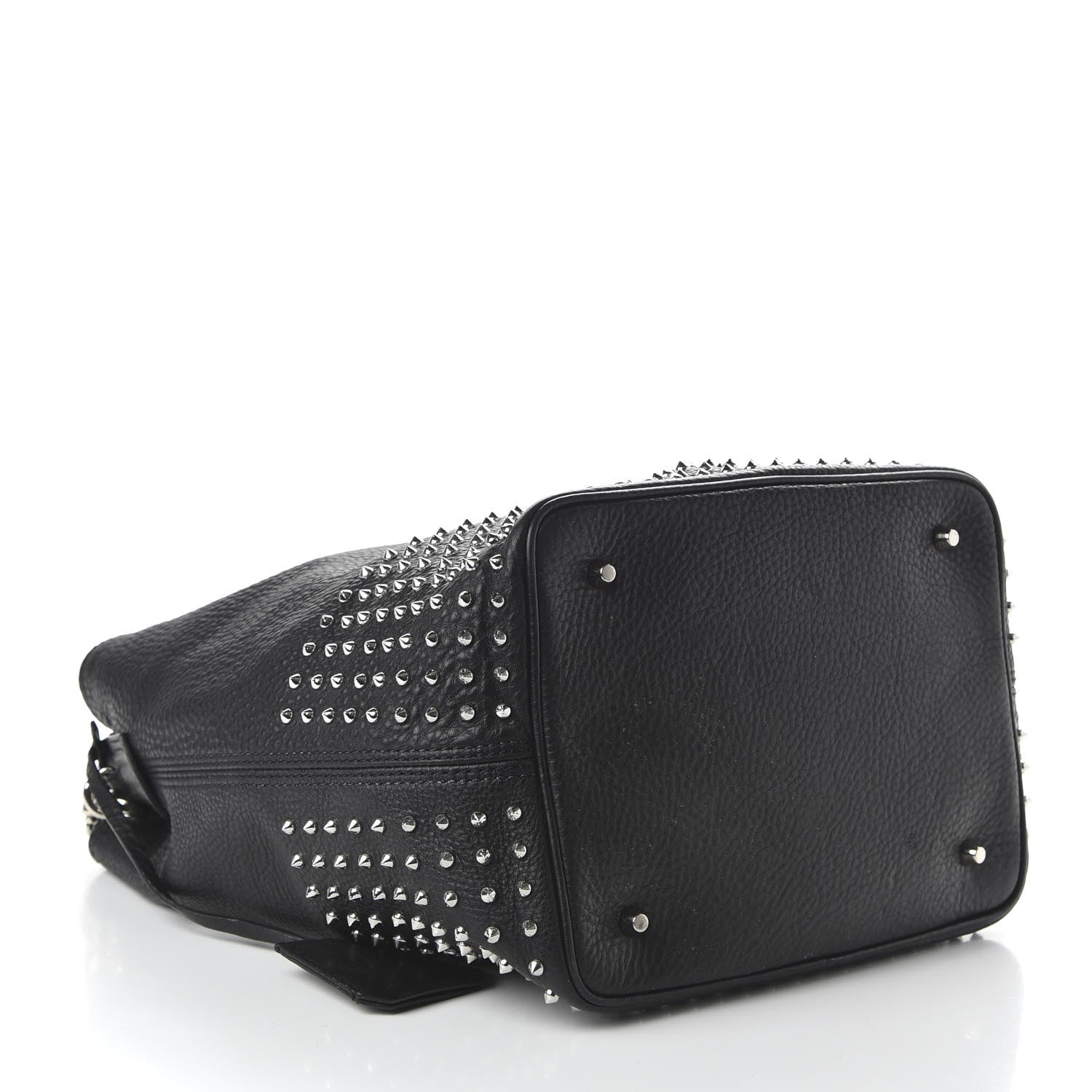 Burberry Calfskin Studded Medium Susanna Hobo Black 4 of 9