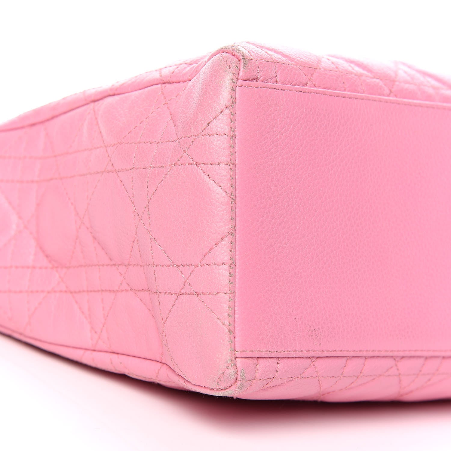 Christian Dior Grained Calfskin Cannage Medium Lady Dior Pink 24 of 29