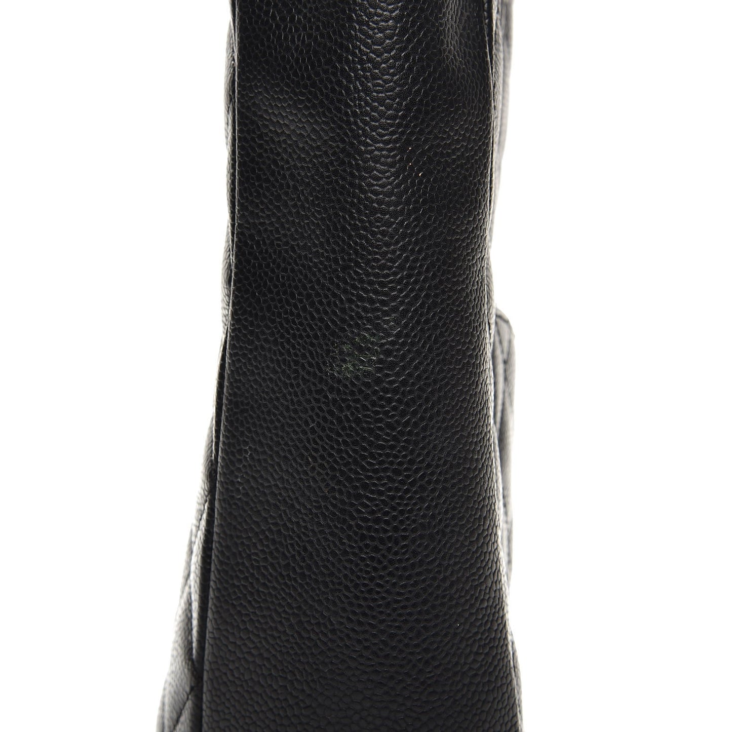 Caviar Quilted Petit Shopping Tote PST Black