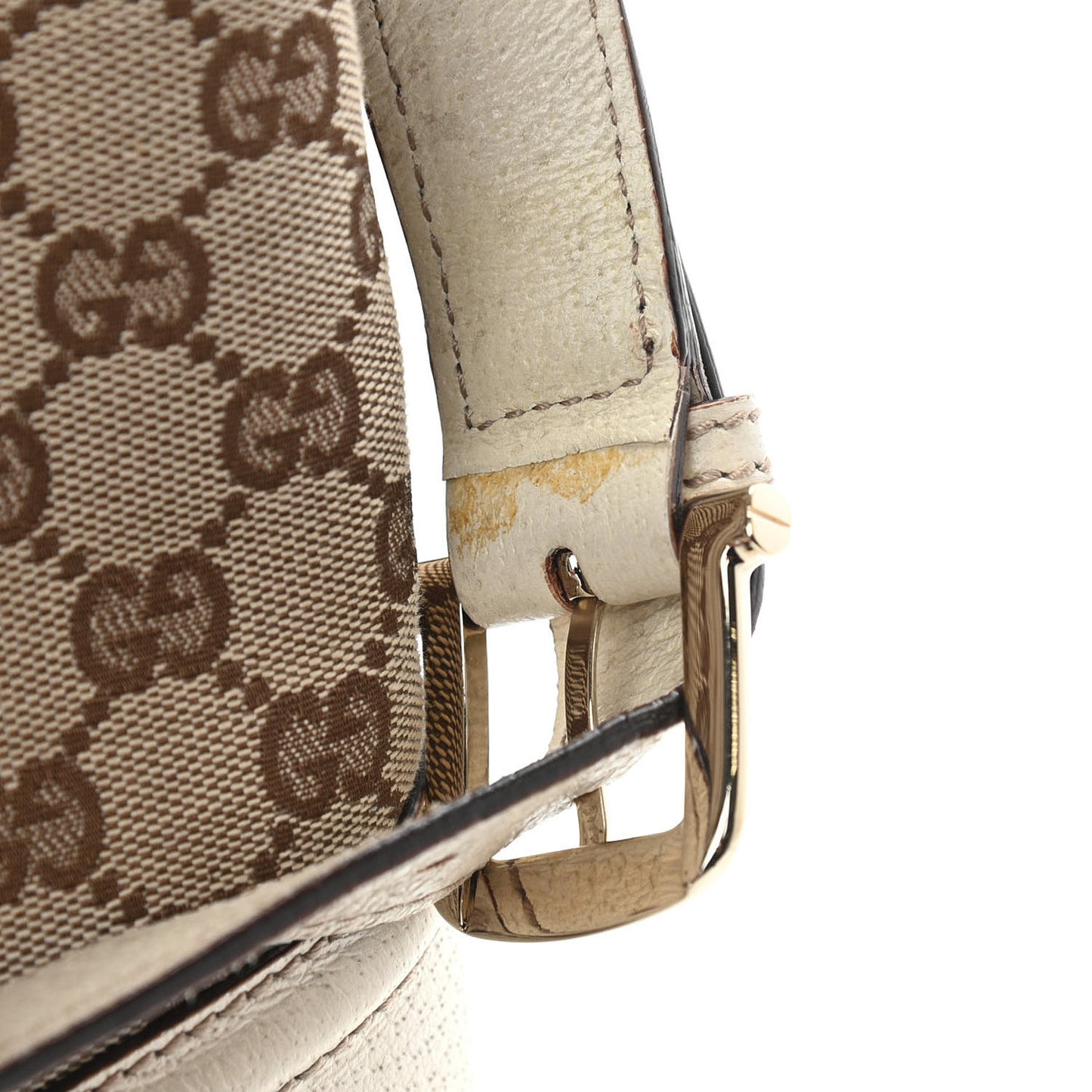 Monogram Web Large Treasure Flap White
