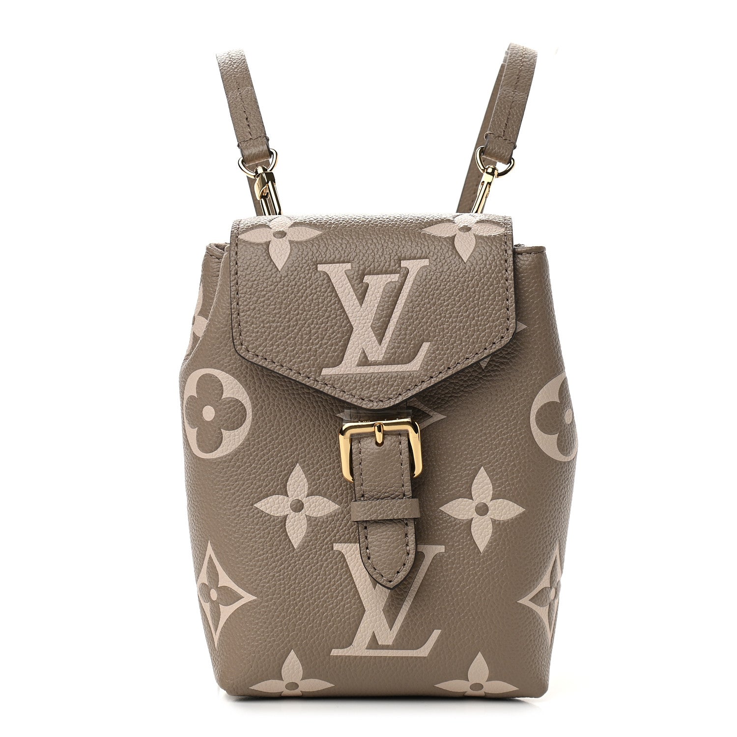 Louis Vuitton Empreinte Monogram Giant Tiny Backpack Tourterelle Cream 1 of 8