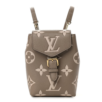 Louis Vuitton Empreinte Monogram Giant Tiny Backpack Tourterelle Cream 1 of 8