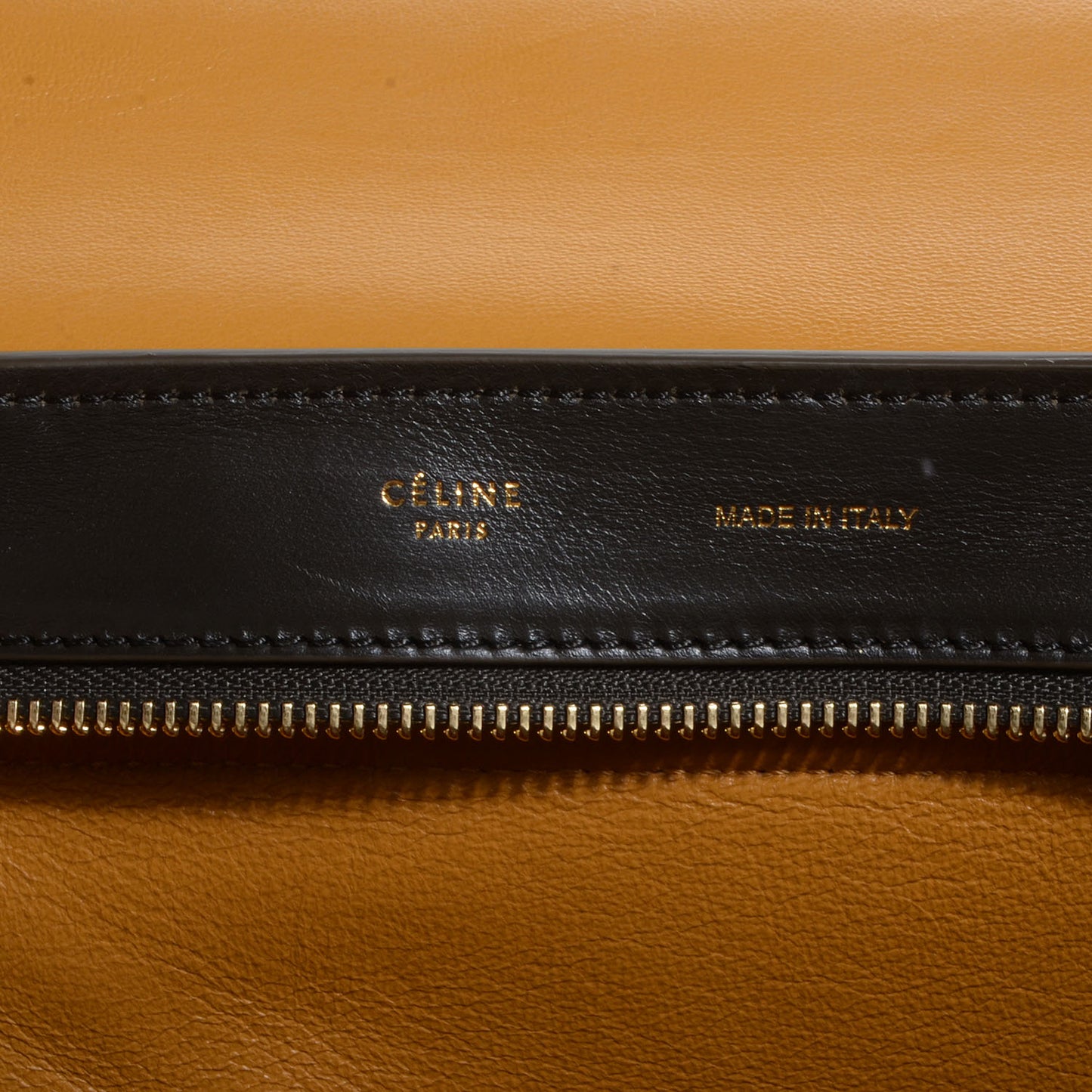 Smooth Calfskin Suede Medium Tri-Color Trapeze Mustard