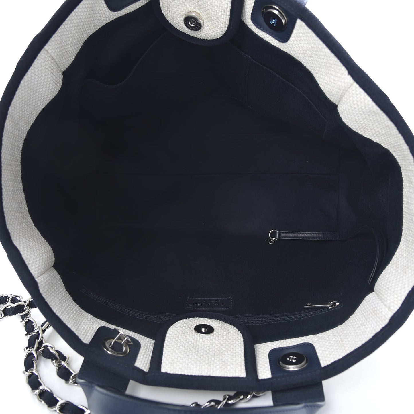 Canvas Medium Deauville Tote White