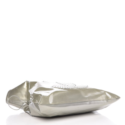 Chanel Patent Crystal Strass Bonbons Tote Silver 3 of 12