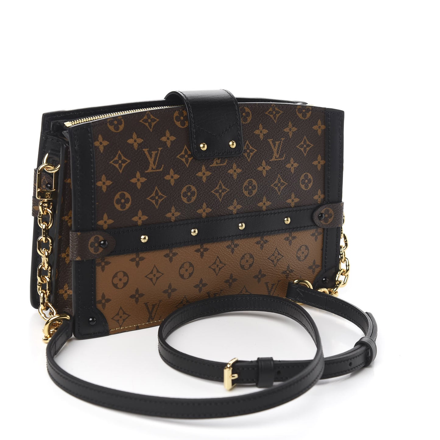 Reverse Monogram Trunk Clutch