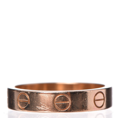 Cartier 18K Pink Gold 3.5mm LOVE Wedding Band Ring 49 4.75 6 of 6