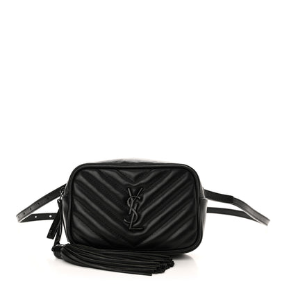 Saint Laurent Calfskin Matelasse Monogram Lou Belt Bag Black 1 of 9