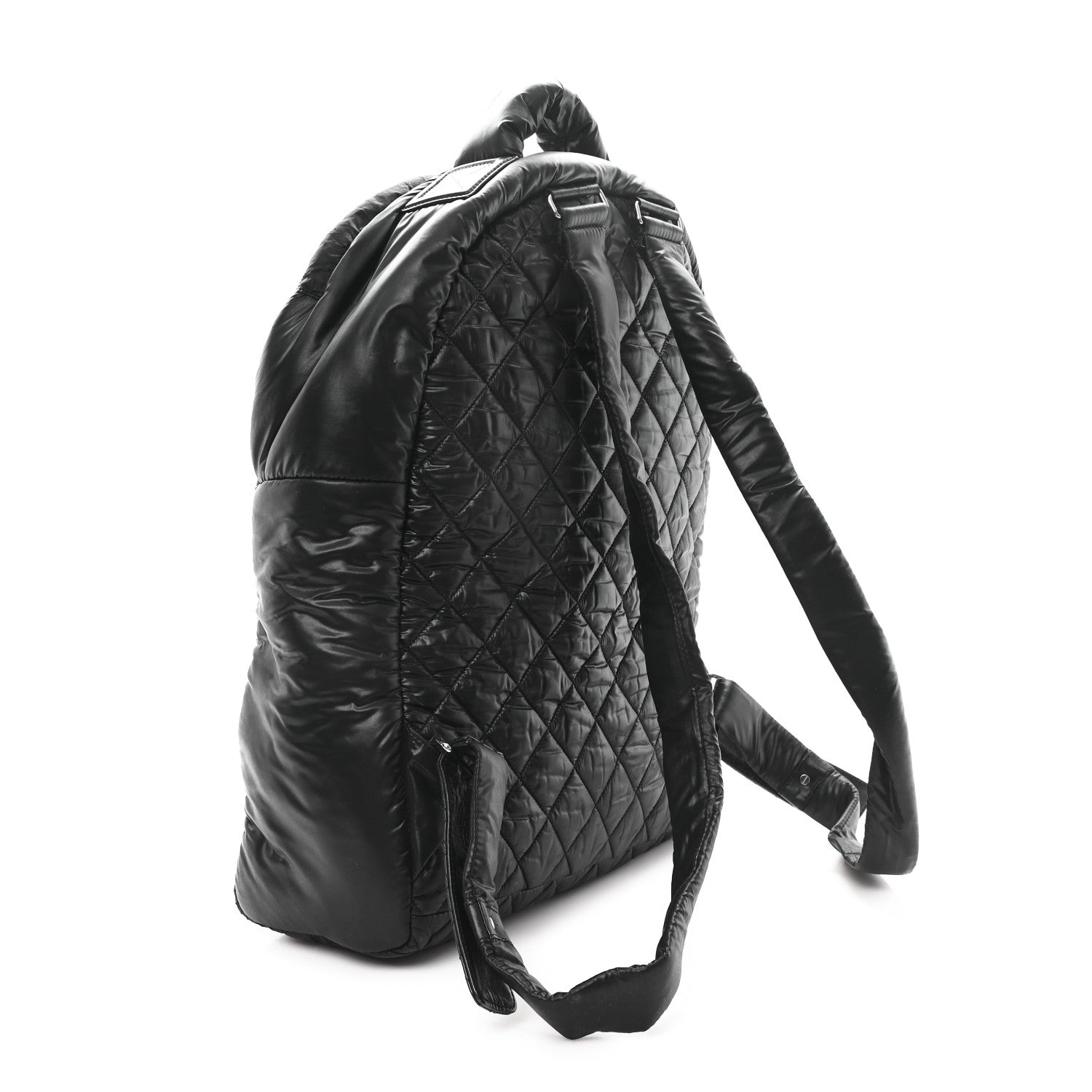 Chanel Nylon Quilted Coco Cocoon Backpack Black 3 of 14