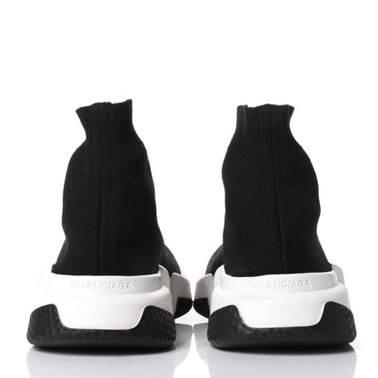Balenciaga Neoprene Knit Womens Speed Sneakers 36 Black White 6 of 9