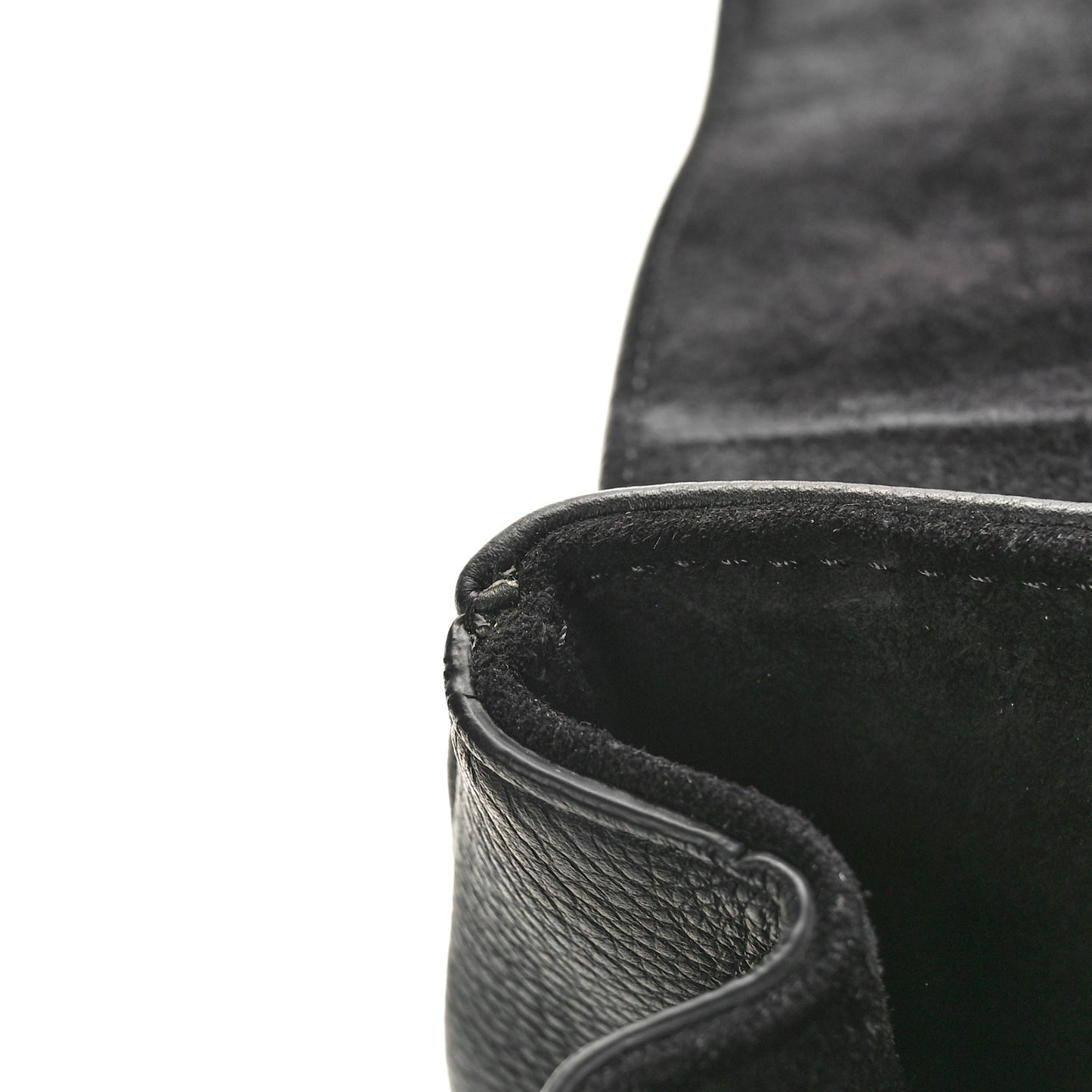 Supple Grained Calfskin Medium Soft 16 Bag Black