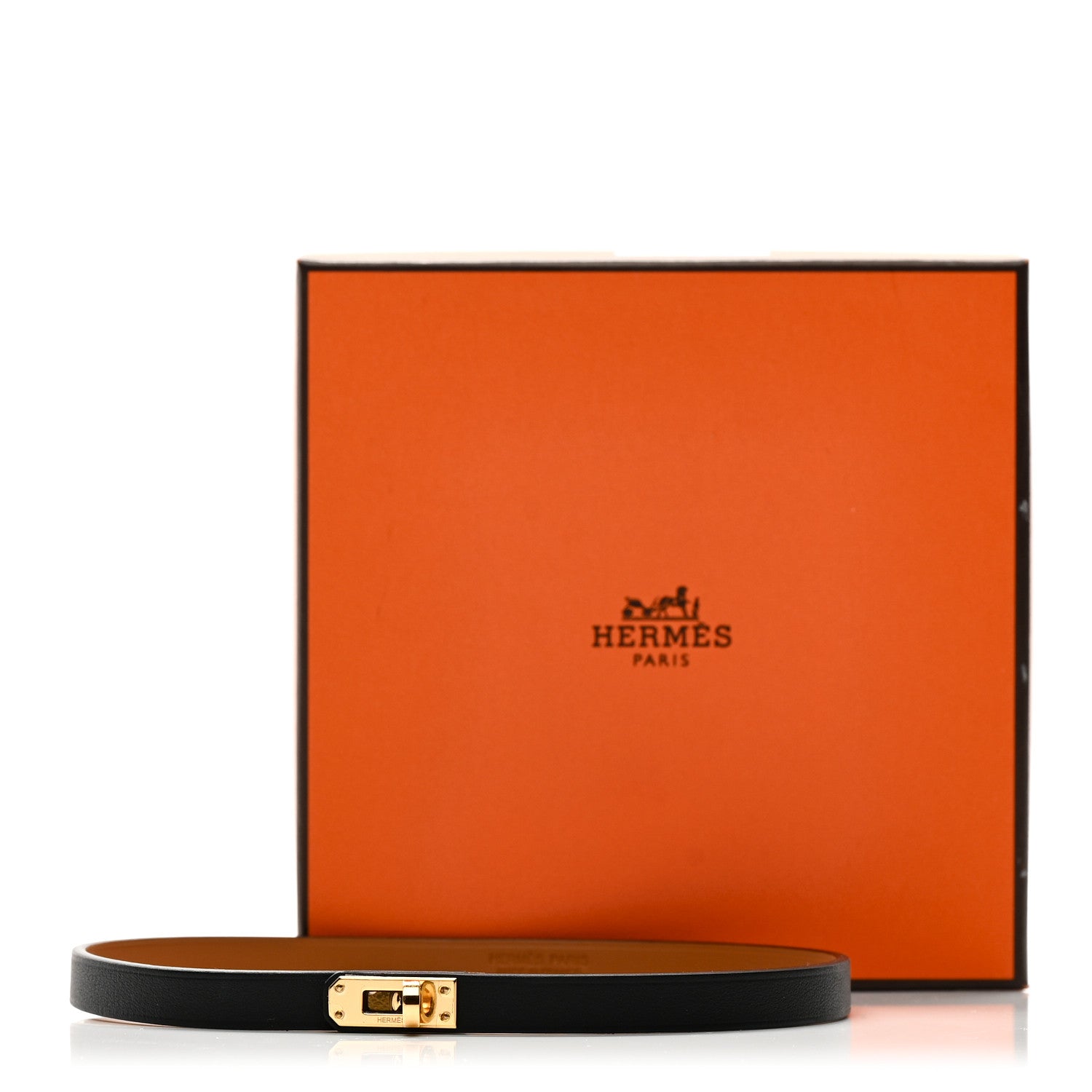 Hermes Swift Mini Kelly Choker Necklace Black 5 of 5