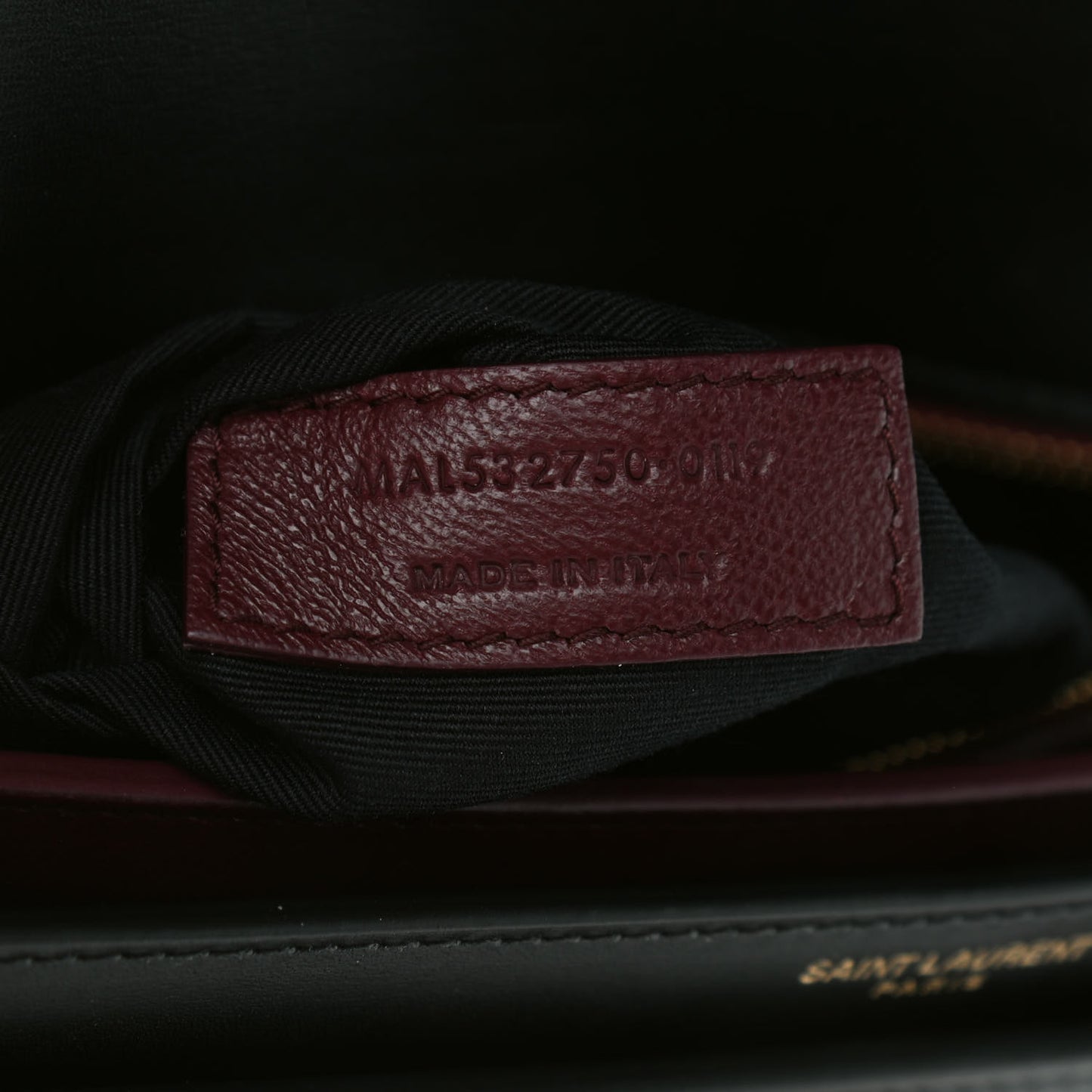 Smooth Calfskin Monogram Cassandra Clasp Bag Black
