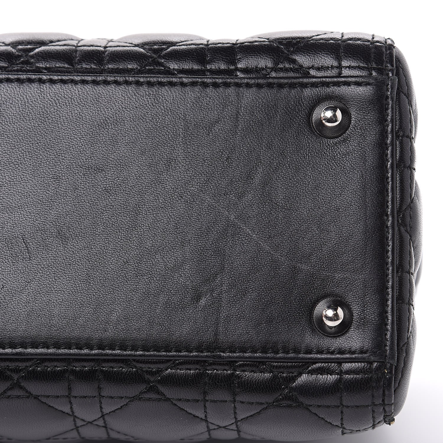 Christian Dior Lambskin Cannage Large Lady Dior Black 11 of 17