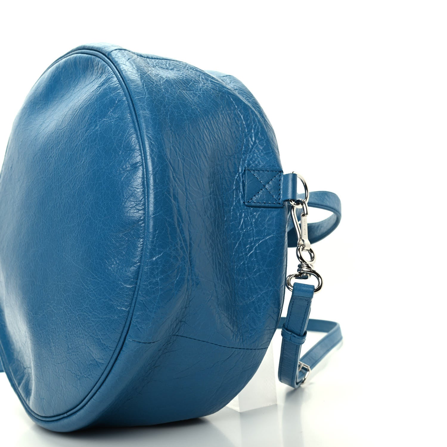 Balenciaga Agneau Arena Round Air Hobo Bleu De Prusse 7 of 9